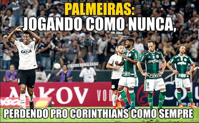 Zoeira Retrô: os memes da final do Paulistão entre Corinthians e Palmeiras, em 2018.