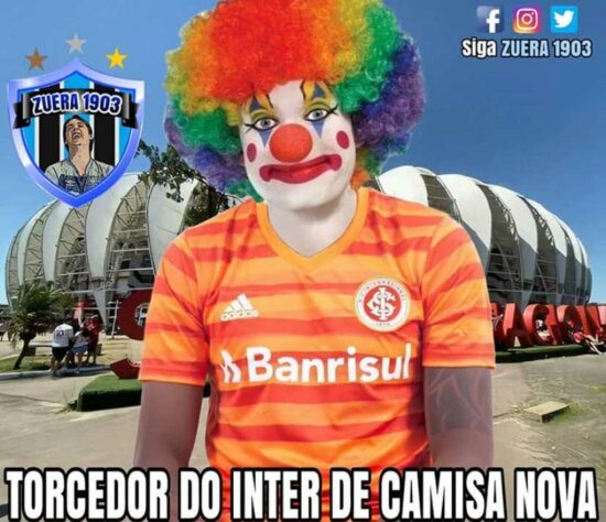 Nova camisa do Internacional vira meme na web