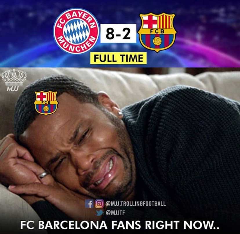 Champions League: Messi e Barcelona são alvos de memes após derrota vergonhosa por 8 a 2 para o Bayern de Munique