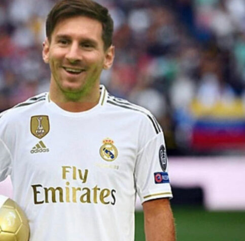 Essa é quase uma imagem proibida. Lionel Messi indo para o Real Madrid?