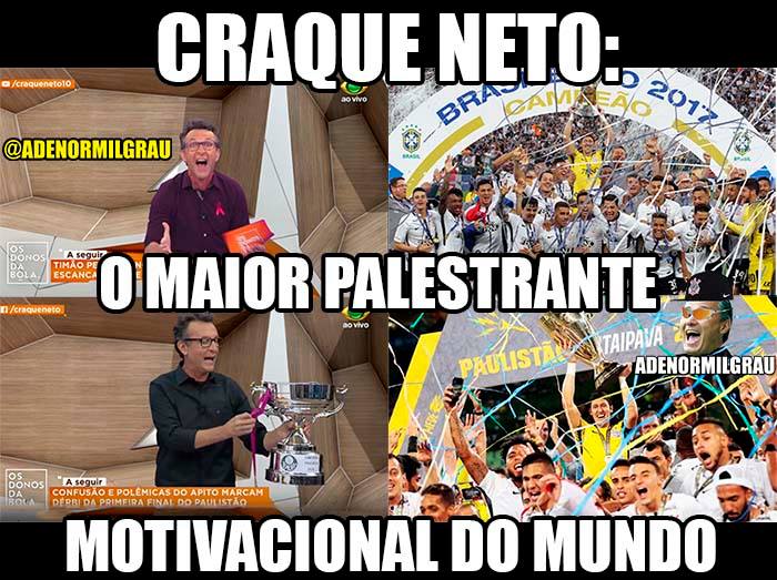 Zoeira Retrô: os memes da final do Paulistão entre Corinthians e Palmeiras, em 2018.