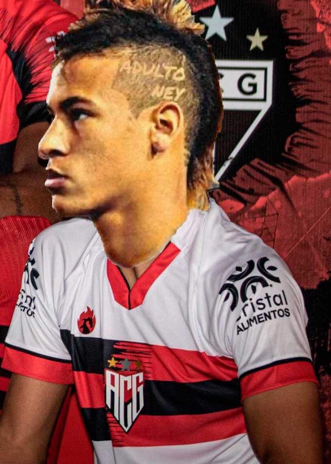 Neymar com a camisa do Atlético Goianiense