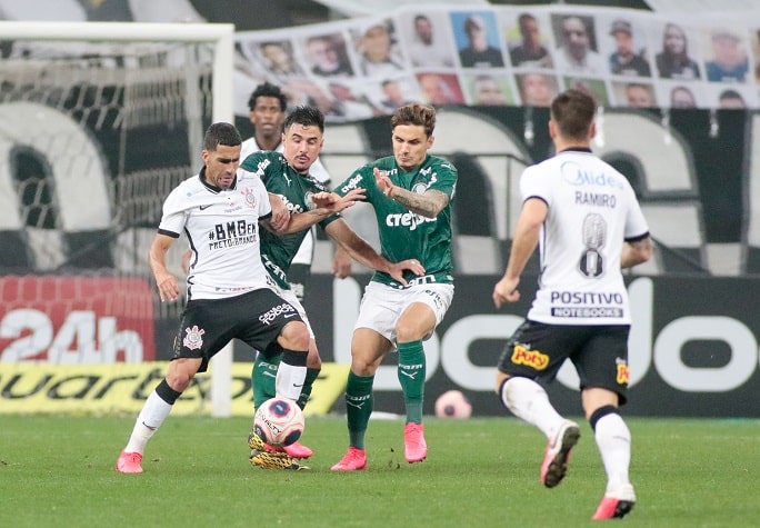 5/8/2020 - Corinthians 0 x 0 Palmeiras - Neo Química Arena - Final Paulistão-2020: No jogo de ida da decisão do estadual, Timão e Verdão protagonizaram um dos piores Dérbis da história e um dos piores jogos do ano. Ambos com medo de perder, não conseguiram tirar o "zero" o placar e o campeonato foi decidido no Allianz.