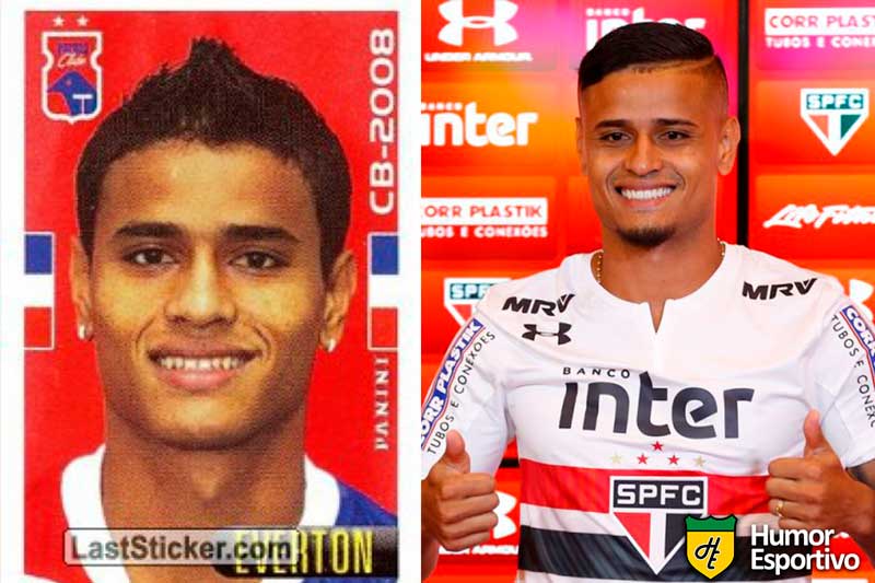 Éverton jogou pelo Paraná em 2008. Inicia o Brasileirão 2020 com 31 anos e jogando pelo São Paulo.