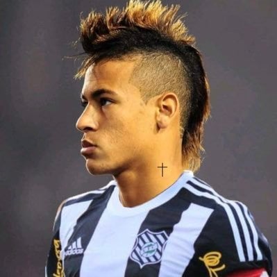 Apoio na web: Neymar de moicano vestindo a camisa do Figueirense