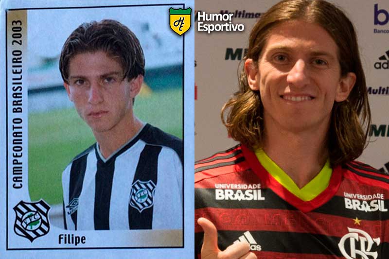 Filipe Luís jogou pelo Figueirense em 2003. Inicia o Brasileirão 2020 com 35 anos e jogando pelo Flamengo.