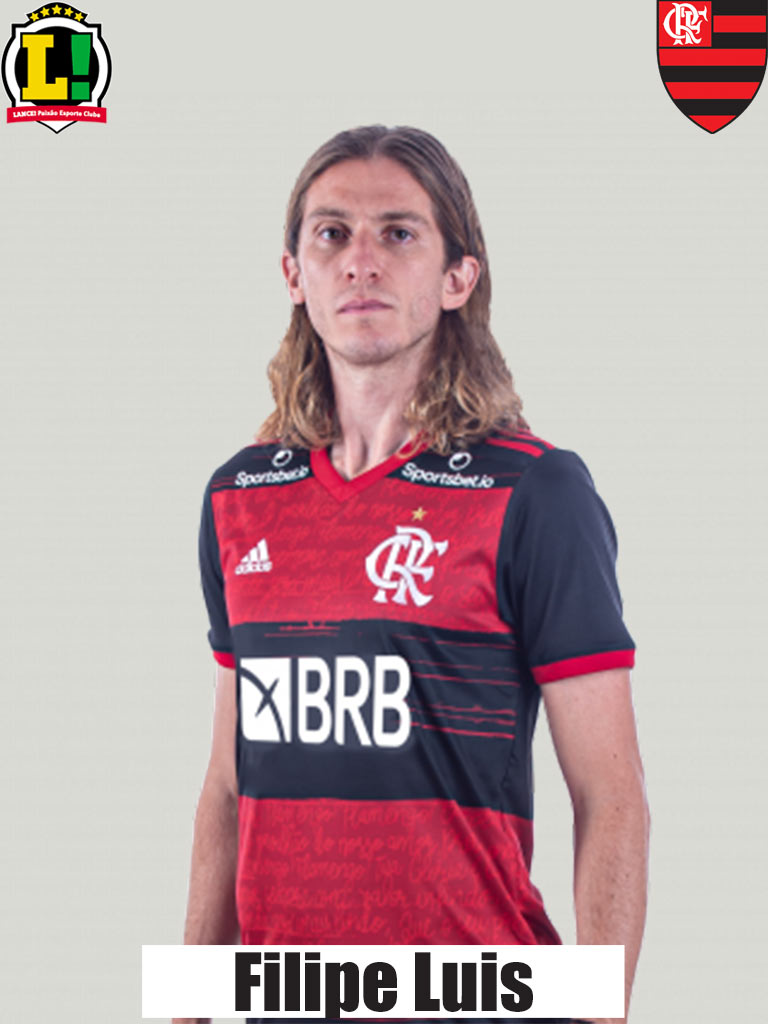 Filipe Luís - 6,5 - Enquanto teve lenha para queimar, Filipe Luís conseguiu inversões que facilitaram as tramas ofensivas do Flamengo. Bem atrás, se destacou mesmo na construção. Saiu no início do segundo tempo.