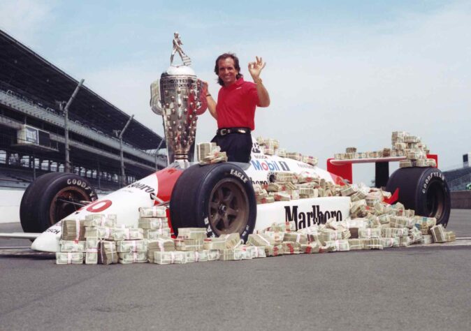 Bicampeão na F1, Emerson Fittipaldi tem duas vitórias em Indianápolis. Uma em 1989 e a outra em 1993