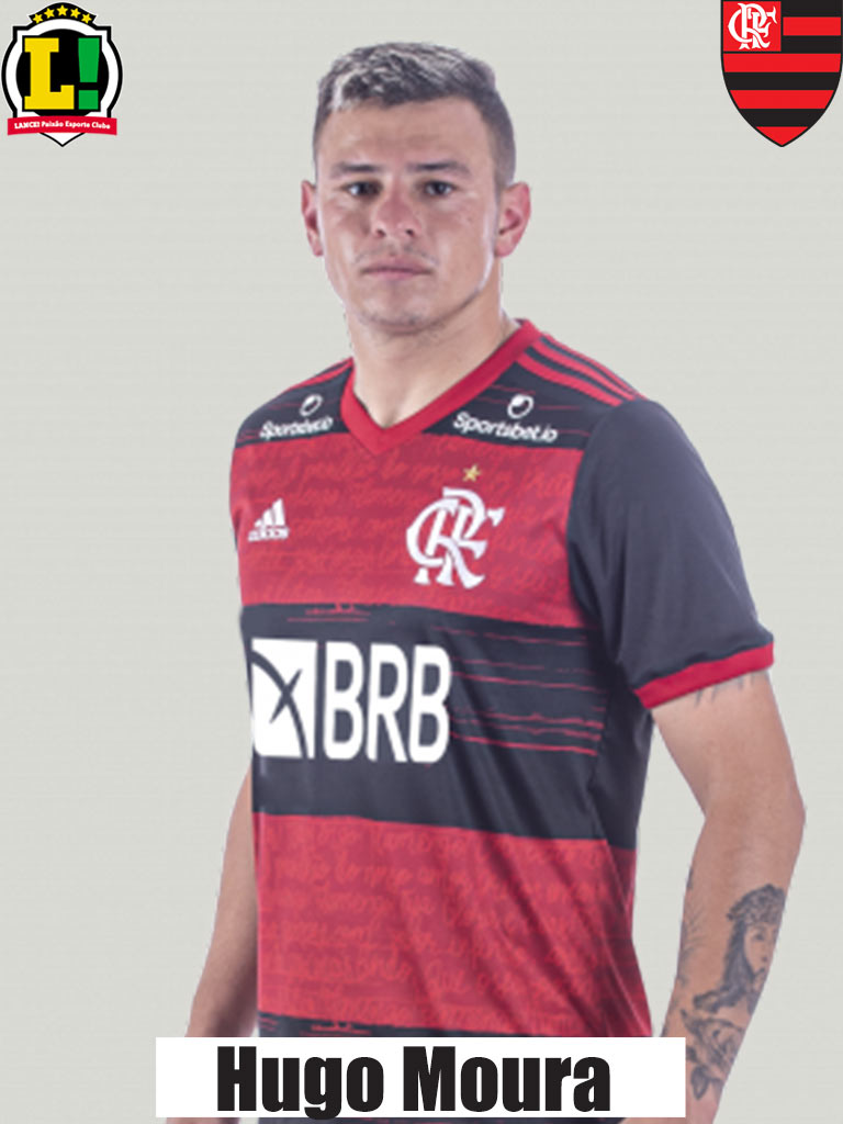 Hugo Moura - 7,5 - De volta após sofrer um corte na cabeça no último jogo, o volante teve atuação consistente e deu segurança ao meio-campo rubro-negro. De quebra, marcou o segundo gol do Flamengo no fim da partida.