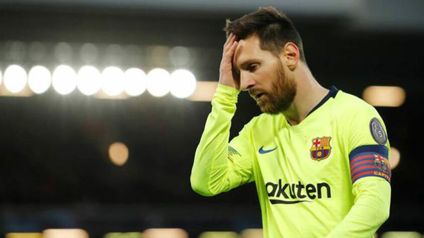 A possível última vez que Messi entrou em campo defendendo as cores do Barcelona foi no fatídico 8 a 2 sofrido contra o Bayern de Munique, pela semifinal da Liga dos Campeões 2020. O craque argentino ficou desolado em campo.