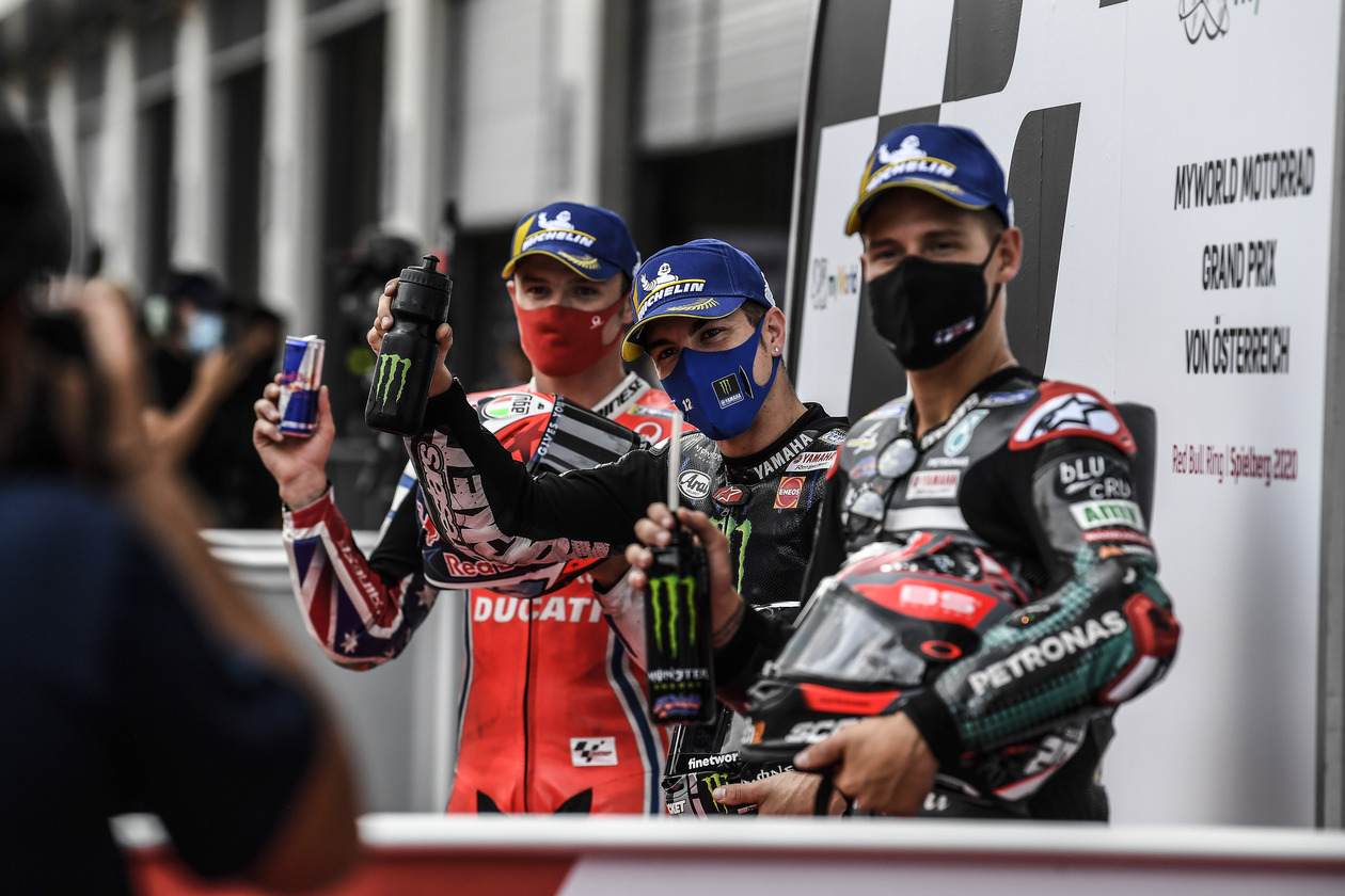 O top-3 do GP da Áustria da MotoGP