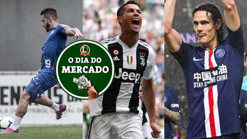 Apesar da pandemia do novo coronavírus, o mercado da bola não para. Esse sábado foi agitado, com atacante de saída do Santos, Cristiano Ronaldo com futuro encaminhado e Cavani deve jogar em solo português. Veja essas e outras negociações!