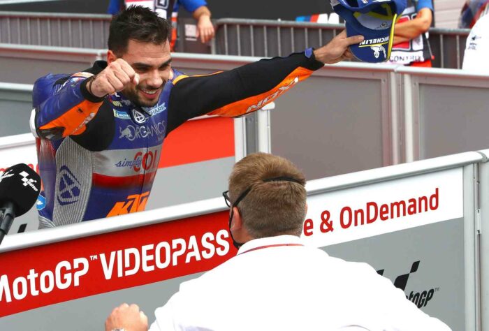 Miguel Oliveira conseguiu a primeira vitória na MotoGP