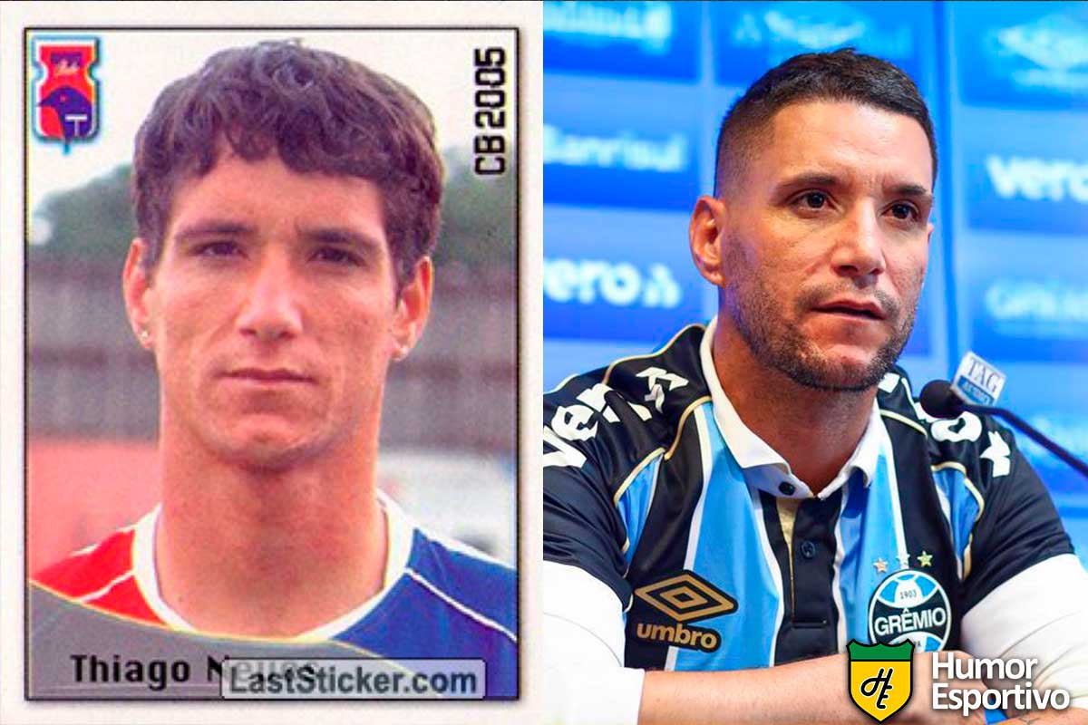 Thiago Neves jogou pelo Paraná em 2005. Inicia o Brasileirão 2020 com 35 anos e jogando pelo Grêmio.