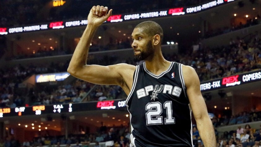 Tim Duncan – Total de títulos: 5 – Time que estava quando venceu: San Antonio Spurs