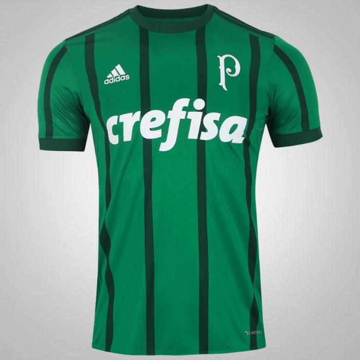 As camisas 1 e 2 lançadas na coleção 2017/2018 tinham símbolo de 1942, quando o clube precisou trocar o nome de Palestra Itália para Palmeiras. Foi o primeiro símbolo do Alviverde com o nome Palmeiras.