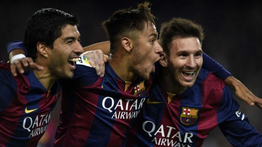 COPA DO REI 2014-15 - Em jogo único, o Barcelona venceu por 3 a 1 o Atlético de Bilbao, com dois gols de Messi e um de Neymar. 
