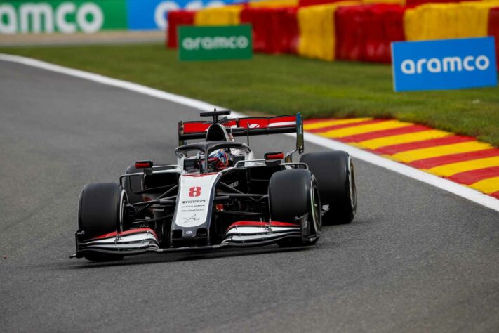 Romain Grosjean teve dificuldades com o carro no circuito belga