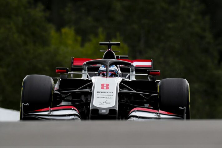 Romain Grosjean larga em 17º (Foto: Haas)