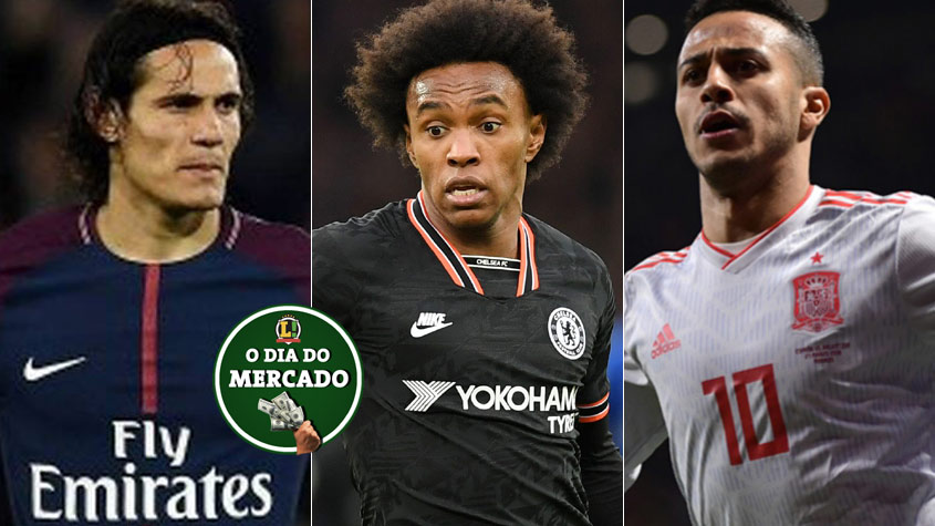 Apesar da pandemia do novo coronavírus, o mercado da bola não para. A manhã desta sexta-feira foi agitada, com clube brasileiro interessado em Cavani, Willian perto de rival do Chelsea, Thiago Alcântara deve jogar na Inglaterra... Veja estas e outras movimentações!