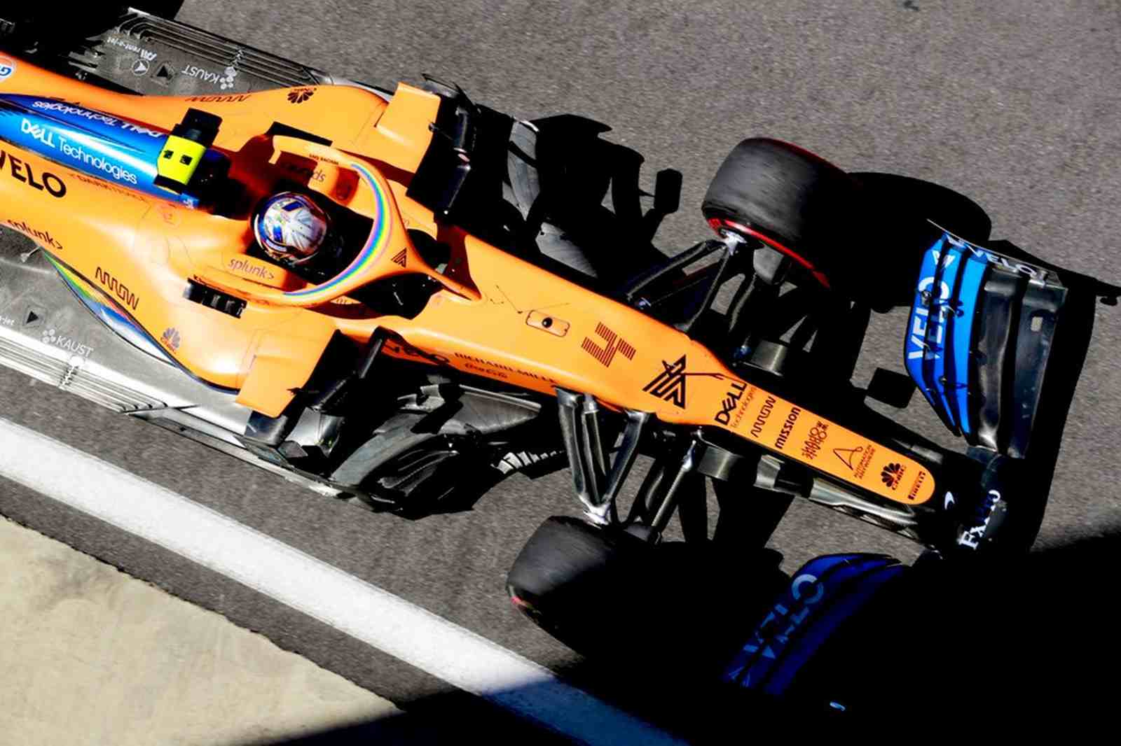 Lando Norris foi o oitavo mais rápido na sexta-feira de treinos em Silverstone