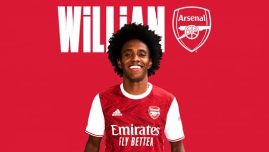 FECHADO - O Arsenal anunciou nesta sexta-feira a contratação do brasileiro Willian. O acordo será de três anos e Willian usará a camisa 12. Ele estava no Chelsea, rival da equipe londrina.