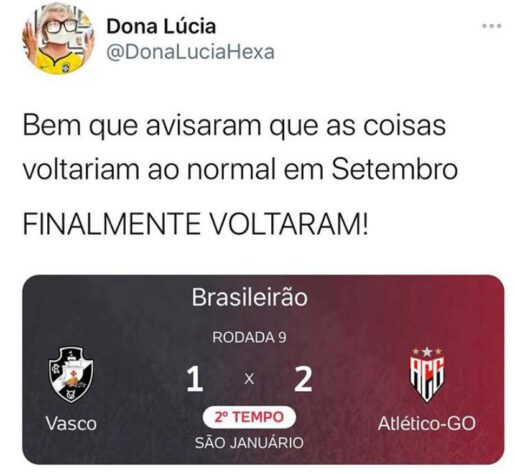 Brasileirão: os melhores memes de Vasco da Gama 1 x 2 Atlético-GO