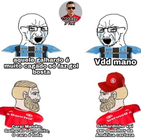 Com excelente início no Brasileirão, Thiago Galhardo ganha memes nas redes sociais