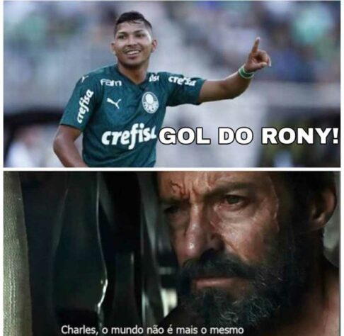 Primeiro gol de Rony com a camisa do Palmeiras rende memes nas redes sociais