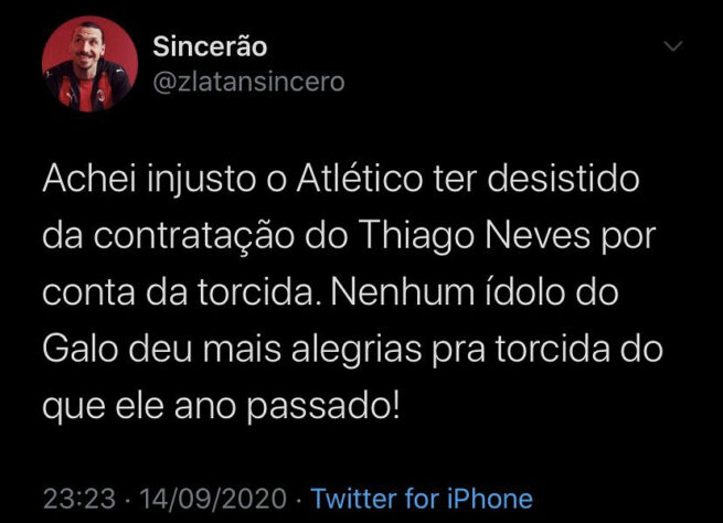 Negociação entre Atlético-MG e Thiago Neves rendeu memes nas redes sociais