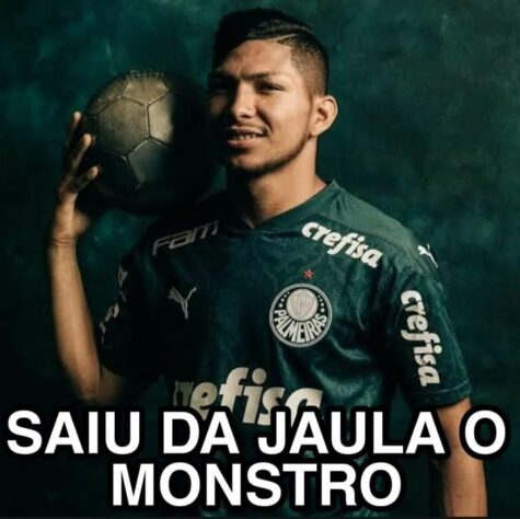 Primeiro gol de Rony com a camisa do Palmeiras rende memes nas redes sociais