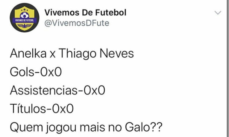 Negociação entre Atlético-MG e Thiago Neves rendeu memes nas redes sociais