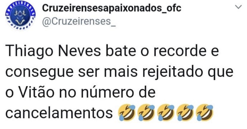 Negociação entre Atlético-MG e Thiago Neves rendeu memes nas redes sociais