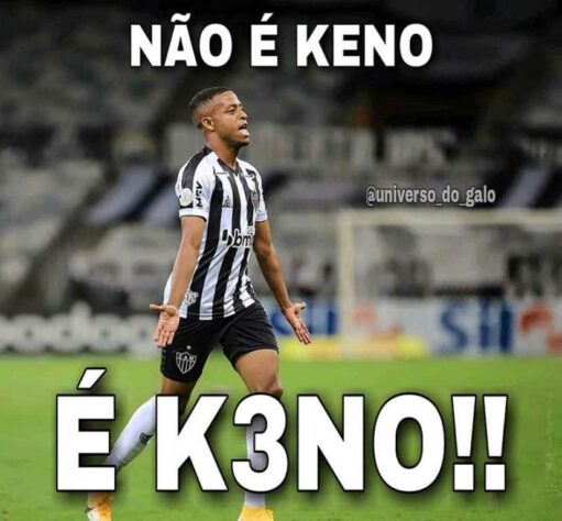 Memes: após segundo hat-trick consecutivo, Keno foi exaltado pelos torcedores do Atlético-MG.