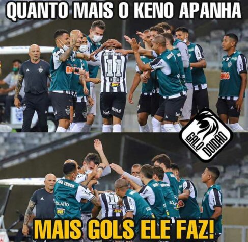 Memes: após segundo hat-trick consecutivo, Keno foi exaltado pelos torcedores do Atlético-MG.