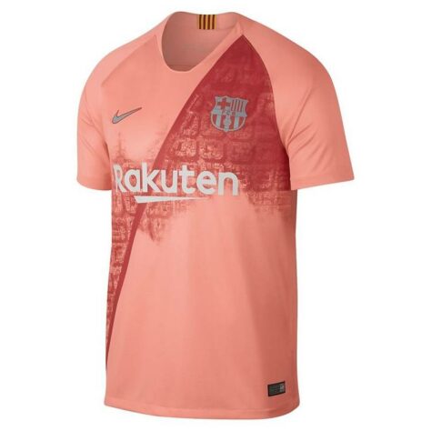 Camisa third Barcelona 2018/2019 - Com o salmão de volta, desta vez não teve título mundial.