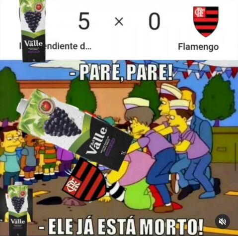 Suco Del Valle, Cincum e muito mais: Flamengo sofre com memes após derrota por 5 a 0 para o Independiente del Valle