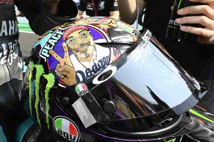 Detalhes do capacete de Franco Morbidelli