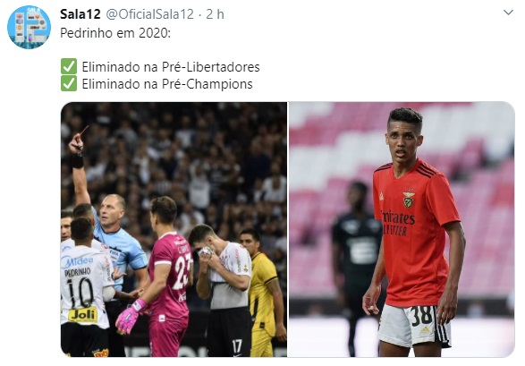 Champions League: Pedrinho e Jorge Jesus são alvo da zoeiras após eliminação do Benfica