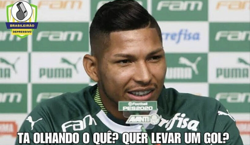 Primeiro gol de Rony com a camisa do Palmeiras rende memes nas redes sociais