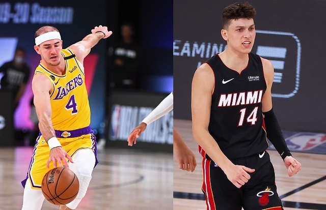 Tyler Herro (Heat) x Alex Caruso (Lakers) - (Ala-armador)  Um duelo que chama muita atenção entre os reservas é o confronto entre Herro e Caruso. O jovem ala-armador do Heat teve grande destaque nas finais de conferência contra o Boston Celtics, especialmente no jogo 4, quando anotou 37 pontos em 36 minutos, sendo hoje o sexto homem do time de Miami. Embora não com a mesma qualidade de Herro, Caruso é um jogador que compensa com entrega e disposição. Em alguns momentos mornos da equipe durante os jogos, ele pode ser a injeção de ânimo que o Lakers precisa em quadra.