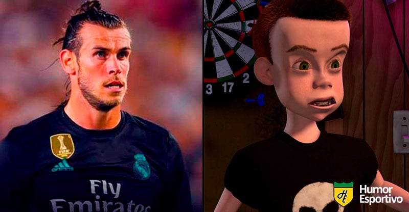 Jogadores parecidos com desenho: Gareth Bale e Sid Phillips (Toy Story)
