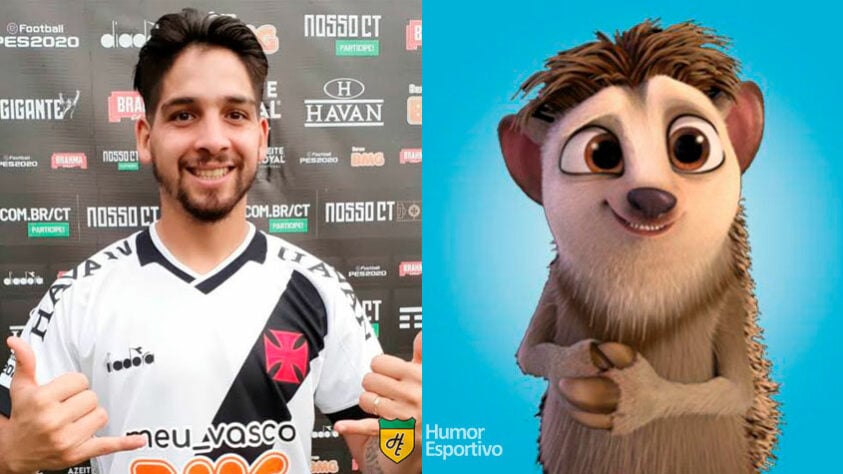 Um dos destaques do Vasco no campeonato e xodó da torcida, Martín Benítez tem sido comparado nas redes sociais ao personagem Louis, da "Era do Gelo". Veja outras comparações na galeria!