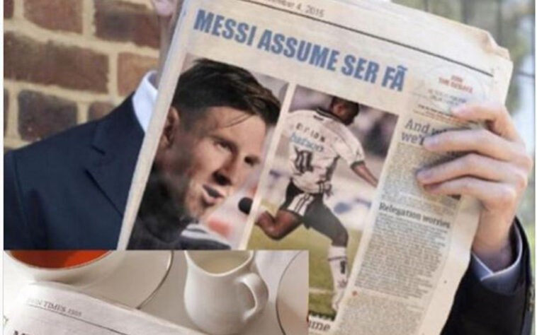 Uma polêmica que deu o que falar foi o post feito por Capetinha com uma montagem, com um jornal onde dizia que Messi assumiu ser seu fã. No post, ele relatou: "Com toda humildade, muito obrigado, meu amigo", ironizou Edilson. A brincadeira pegou mal e o ex-jogador foi bastante zoado.