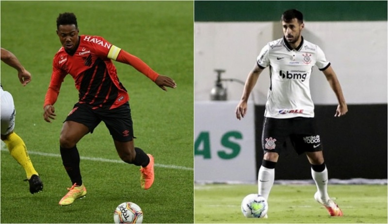 ESQUENTOU - O Athletico-PR procurou o Corinthians para propor uma troca de jogadores, mas neste momento o negócio não deve ir para frente. Os dirigentes paranaenses querem trazer Camacho de volta para Curitiba, enquanto oferecem mandar Wellington para o Parque São Jorge. A informação foi divulgada primeiramente pelo GE e confirmada pelo LANCE!.