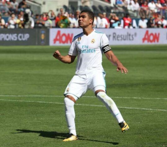 7º - Casemiro - Real Madrid - Valor de mercado: € 70 milhões (R$ 447,35 milhões)