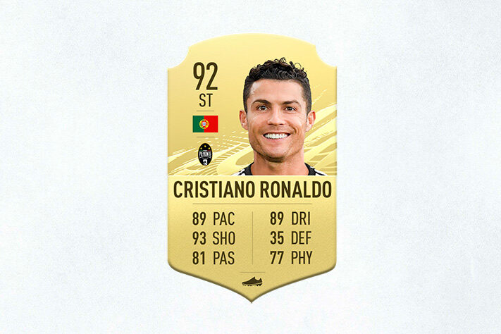 2- Cristiano Ronaldo (Piemonte Calcio) - 92 de Overall - Pelo segundo ano consecutivo, Cristiano Ronaldo está atrás de Messi no FIFA. O português perdeu um overall em relação ao ano passado, mas segue sendo uma ameaça no jogo