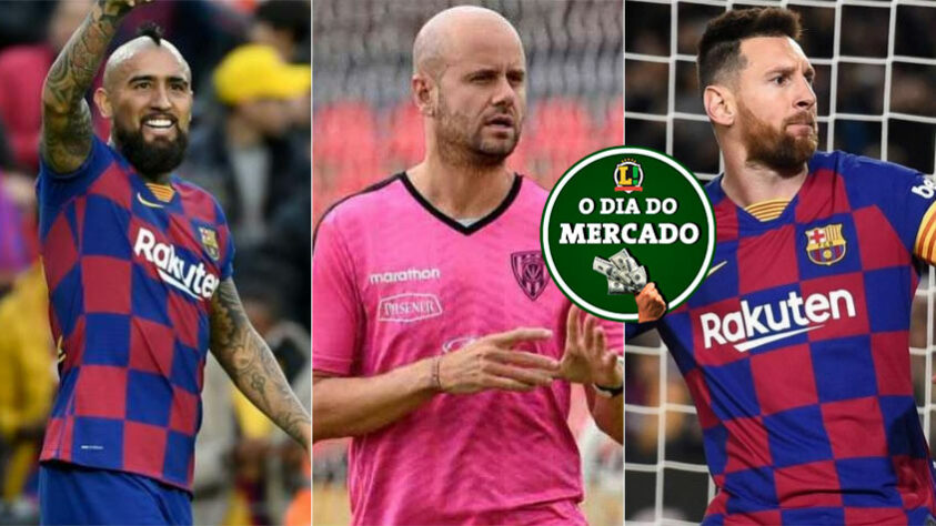 Esta quinta-feira foi agitada no mercado da bola. Teve Vidal falando que pode jogar no Flamengo, técnico do Del Valle sendo pedido no Palmeiras e 'novela Messi' perto do fim. Veja estas e outras negociações!