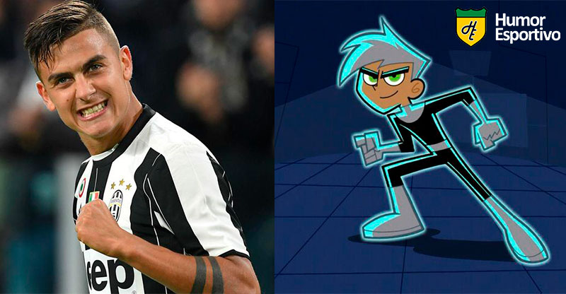 Jogadores parecidos com desenho: Dybala e Danny Phantom