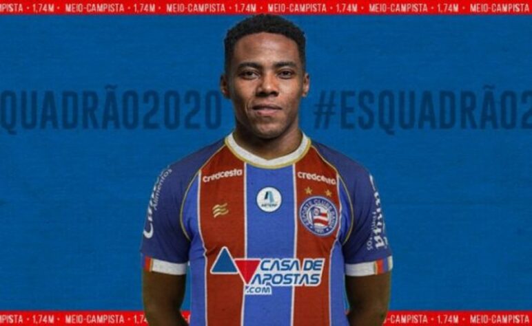 Elias (36 anos) - Volante - Sem clube desde janeiro de 2021 - Último clube: Bahia - Valor de mercado: 400 mil euros (R$ 2,5 milhões).